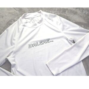 Baleaf Surfing Bodyboarding‎ White Long Sleeve Rash Guard Swim Shirt M